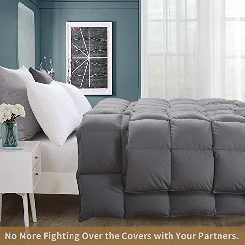 HOMBYS Oversized King Comforter, 100 Cotton Duvet Insert, Winter
