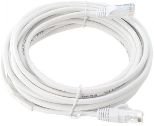 UbiGear New 50ft 15m White 50' Ft Rj45 Cat5 Cat5e Ethernet Lan Network Internet Computer Patch Cable