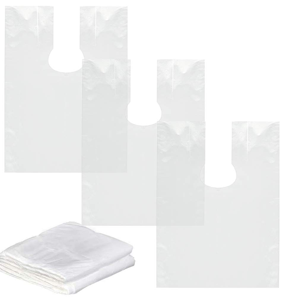 100 PCS Hairdressing Cape 35.5''x51.2'' Disposable Barber Hair Cutting Aprons Shampoo Cape Transparent Waterproof Barber Haircut Gowns