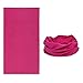 BMC 6pk Solid Colored Multifunctional Seamless Head Bandana Neckwear Scarf Wrap