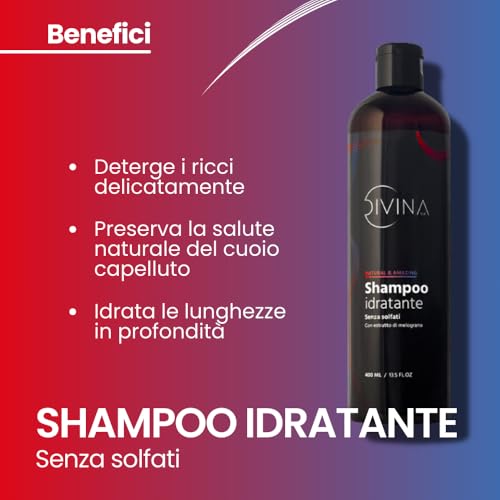 Natural & Amazing Afro Natural & Amazing Super Curly, Wavy, Curly, Smoothing Defining Kit DIVINA BLK