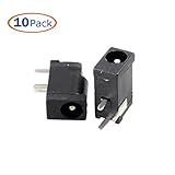 Conwork 10-Pack 3 Pin 5.5mm x 2.1mm Female DC Power Jack Socket Connector