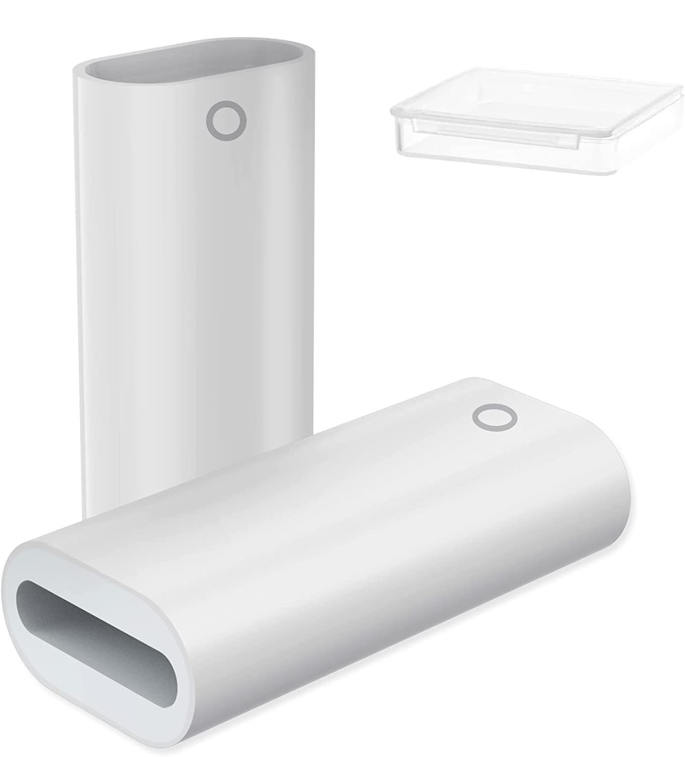 flintronic 2 Pcs Charging Adapter Connector Compatible with Apple Pencil 1st Generation, Female to Female Compatible with iPad Pro 12.9" 10.5" 9.7" iPad Air 3rd Generation, etc.