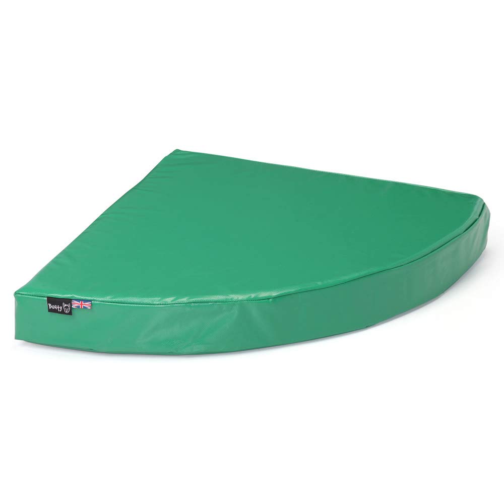 Bunty Outback Vinyl PVC Heavy Duty Pet Dog Corner Bed Mattress Mat Cushion Tough Waterproof - Green - X-Large