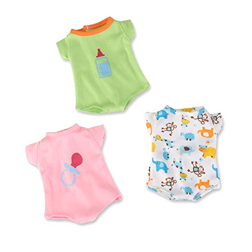 image for WakaoFeeling 6 Pack Fun Outfits Doll Clothes for 12 Inch Baby Doll , A