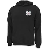 Armed Forces Gear Men's Coast Guard Seal Logo Hooded Sweatshirt (Multicolor)