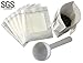 Jasmine Cafe Premium Single Serve Disposable Drip Coffee Filter Bag - Hanging Ear Drip Coffee Bag - Tea Strainer & Filter - Perfect for Camping, Outdoor, Travel, Home, & Office - 30 Count