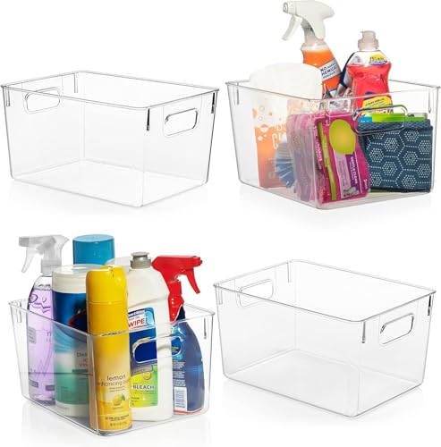 ClearSpace Clear Plastic Storage Bins β Pantry Organizers & Storage Containers, Cabinet