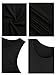 ROMWE Women's Casual T-Shirt Sleeveless Swing Dress Tunic Tank Top Dresses Black XXL