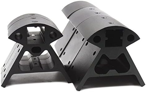 Kossel Reprap 3D printer parts 2020 Aluminum Alloy Corners profile high quality 3pcs bottom+3pcs top 1 set Black Vertex