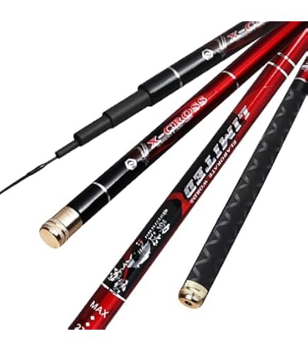 LYYCX Telescopic Fishing Rods 12FT 13FT 15FT 16FT 18FT 21FT 24FT Carbon Fiber Rod Ultra Light Carp Fishing Pole Spinning Rod (Size : 7.2m/24FT) : Sports & Outdoors