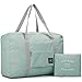 Foldable Sports Gym Bag with Wet String Bags & Shoes Compartment, Travel Duffel for Men and Women (Mint Green)