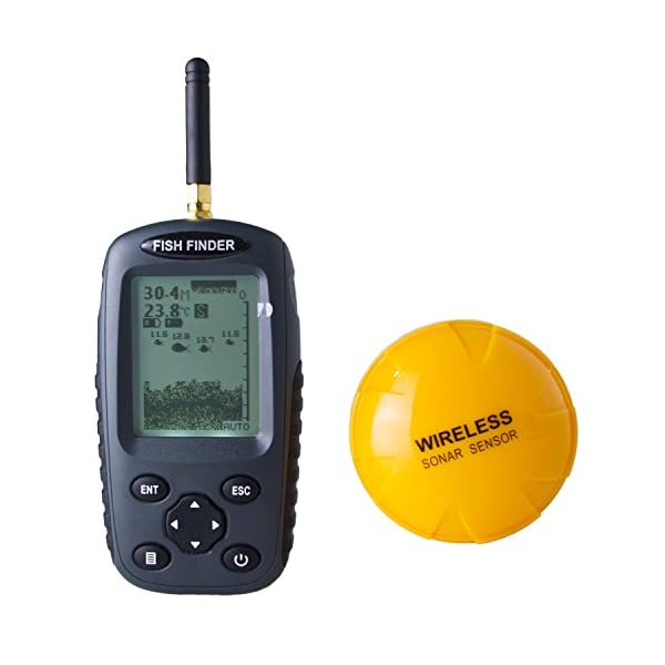Venterior-Portable-Fish-Finder-Rechargeable-Wireless-Sonar-Sensor-Fishfinder-Depth-Locator-with-Fish-Size-Water-Temperature-Dot-Matrix-40m-Range