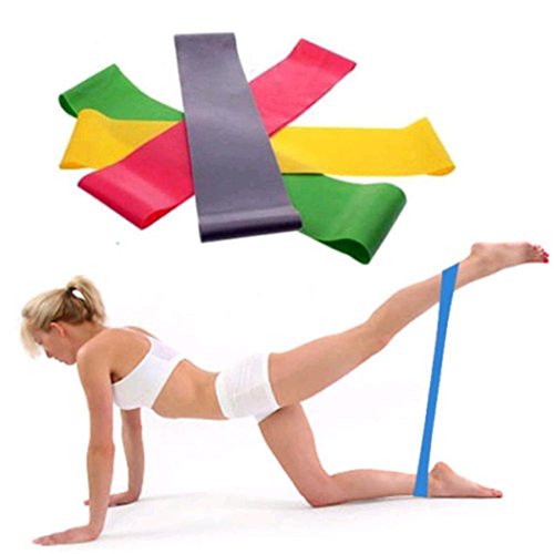 image for Witspace Resistance Band Loop for Yoga Pilates GYM Fitness Exercise Wo