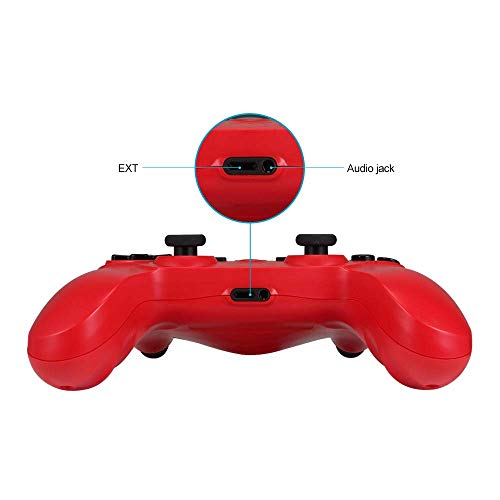Maliralt PS4 Wireless Controller LP18 DualShock 4 Bluetooth Wireless Controller for Playstation 4, Rechargeable PS4 Gamepad with Touch Pad, Light Bar and 3.5m Audio Jack - Red (Third Party Made) - Thumbnail 5