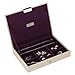 Stackers Cream & Purple Classic Lidded Jewelry Box