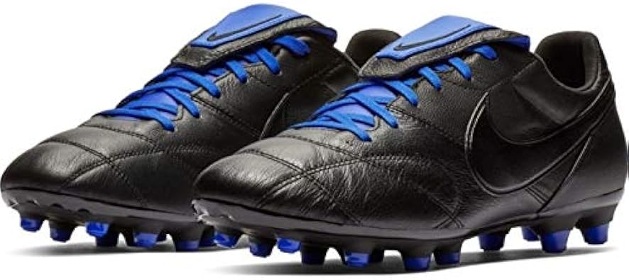 black and blue nike boots