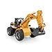 Huina 2.4Ghz Radio Control Alloy 6 Channel 4 Wheel Excavator Remote Control High Simulation Truck