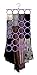 Marcus Mayfield Scarf Hanger & Closet Organizer, The No Snags Best Space Saving Scarf & Tie Hanger & Holder for Scarves, Pashminas & Infinity Scarves | Stores Over 2 Dozen Accessories (1-Purple)