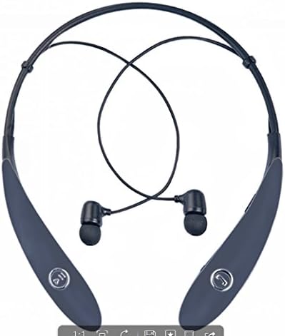 kiwitatá® HV-900 Wireless Bluetooth Headset in-Ear Earbuds Earphone Headphone (Ultra Lightweight Neckband Design plus Astonishing Sound Quality) (Dark Gray)