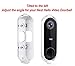Wasserstein Adjustable Angle Wall Mount Compatible with Nest Hello Video Doorbell - Adjust Your Nest Hello flexibly (White)