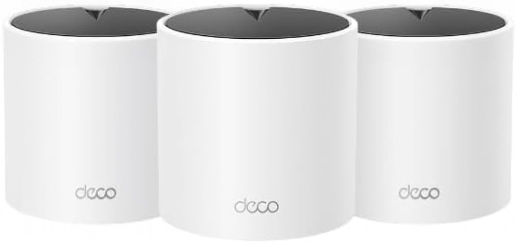 Photo 1 of TP-Link Deco X15 Dual-Band AX1500 WiFi 6 Mesh Wi-Fi System | Replaces Routers and Extenders | Covers up to 5,600 sq.ft. | 2 Gigabit Ports per Unit, Supports Ethernet Backhaul, 3-Pack