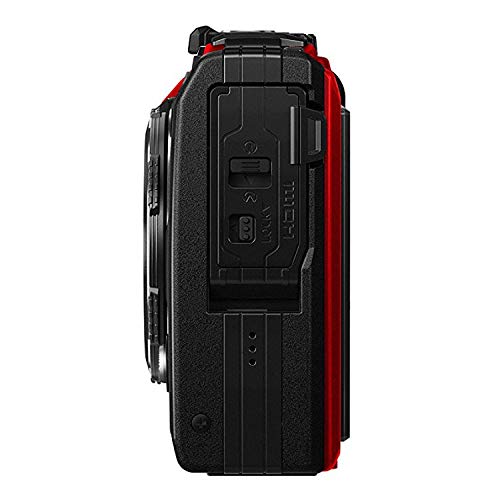OM SYSTEM OLYMPUS TG-6 Red Underwater camera, Waterproof, Freeze proof, High Resolution Bright, 4K Video 44x Macro shooting