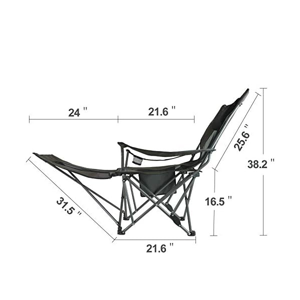 OUTDOOR LIVING SUNTIME Camping Folding Portable Mesh Chair with
