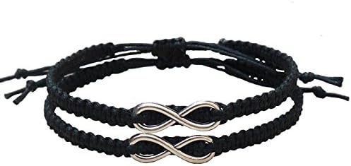 Joyplancraft Infinity Couples Bracelets Personalized Infinity Love Charm Bracelet Christmas gift
