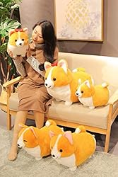 Cartoon Corgi Dog Soft Plush Throw Pillow Animal