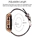 Koreda Compatible Samsung Galaxy Watch (42mm) Bands, 20mm Softer Leather Bracelet Strap for Samsung Gear Sport Smartwatch & Samsung Galaxy Watch SM-R810/R815/Galaxy Watch Active 40mm (Dark Gray, 42mm)