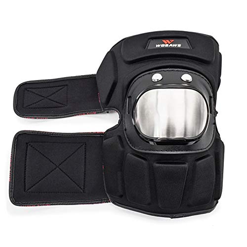 1 Pair Knee Pads Stainless Steel Motorcycle Motocross Racing Protective Gear Protector Guards Sports Armor Kit - Thumbnail 5