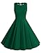 BeryLove Women's Vintage 50s Polka Dot Bowknot Retro Swing Cocktail Party Dress
