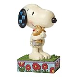 Jim Shore Peanuts Snoopy and Woodstock Hugging Figurine 4042377
