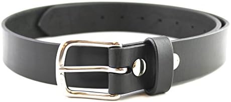 Our Best Bridal 1.25" Black Leather Belt Full Grain Men Hand Made USA (50)