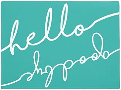 XiLuuTee Rubber Outdoor Door Mats Rug Hello Goodbye Typography Doormat 16 x 24 Welcome Home Decorative Floor Mat