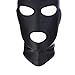 LUOEM Full Cover Zentai Hood Mask Elastic Black Breathable Open Eyes Open Mouth Face Cover Blindfold Mask Halloween Cosplay Costume Hood Unisex Headgear Size M