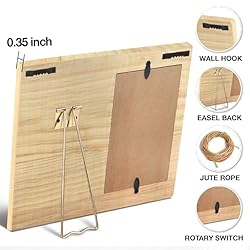 NGAEAK Rustic Bonus Mom Wood Picture Frame - Step