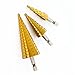 JelBo Step Drill Bit Set, HSS Cone High Speed Steel Metal Straight Groove Hole Cutting Drill Bits Sharpener, 1/4