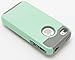 iPhone 4 Case, Bastex Heavy Duty Hybrid Protective Case - Soft Silver Grey Silicone Cover Hard Teal Case for Apple iPhone 4, 4g, 4s 4gsINCLUDES SCREEN PROTECTOR
