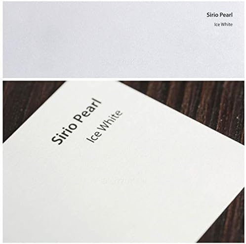 Elixir77UK A5 125gsm Craft Paper Card Sirio Pearl Ice White Pearlescent Smooth Double Sided 25 Sheets Pack