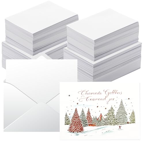 Anscher 30 Pack Blank Note cards and Envelopes 5x7