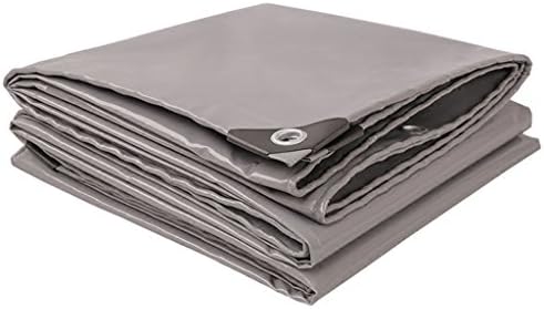 ALUS- Tarpaulin thickened outdoor shade cloth encryption high strength wire cutter scraper tarpaulin thickness 0.45mm various sizes (Color : Gray, Size : 2M3M)