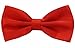 Soophen Per-Tied Mens Adjustable Length Formal Tuxedo Bow Tie Red Orange