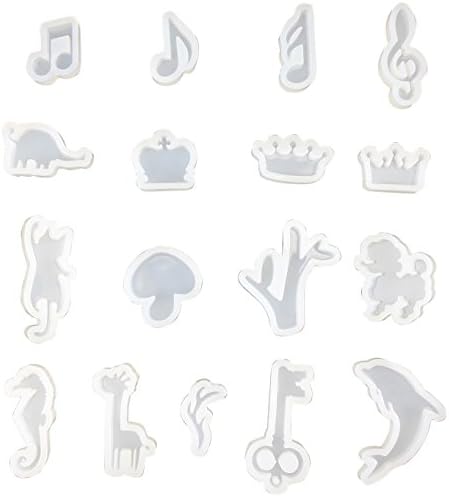 Raya 17 Pieces Resin Molds DIY Jewelry Casting Molds Resin Silicone Molds For Jewelry Making Resin Molds Silicone Jewelry Molds For Resin Silicone Jewelry Molds For Resin