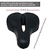 Pedal To The Medal Bike Seat - Most Comfortable Bicycle Seat for Women -Comfort Stationary Bike Seat Cushion, Spin Bike, Road Bike, or Mountain Bike Saddle - Water and Dust Resistant Cover (Black)
