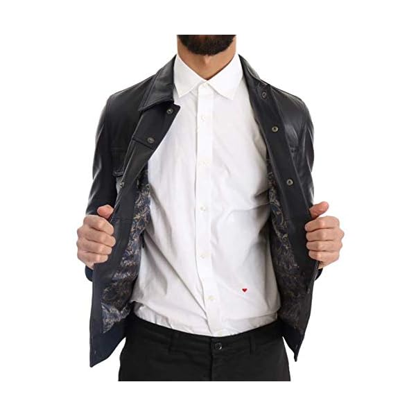 Dolce & Gabbana Black Lambskin Leather Jacket - Image 6