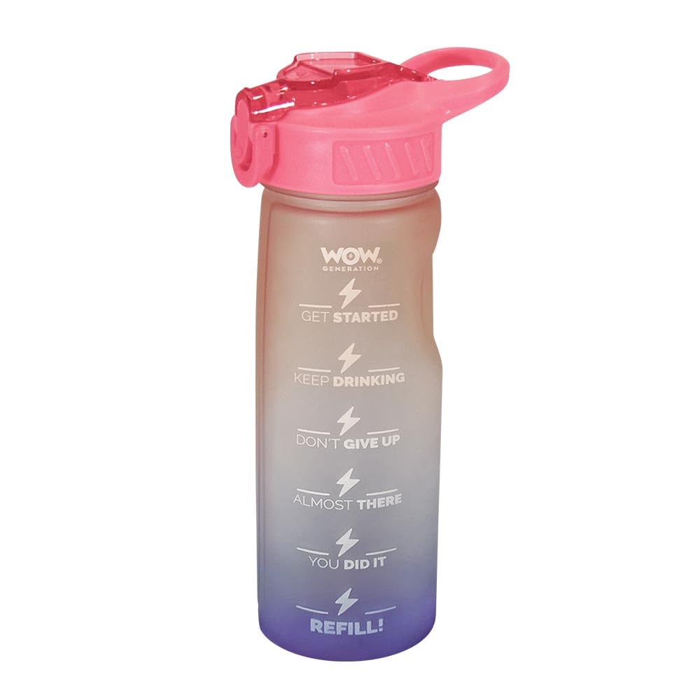 WOW GENERATION Kids Girls Thermal Drinks Bottle Flip Nozzle Straw BPA Free 500 Ml Pastel Back to School (WOW00021-087)