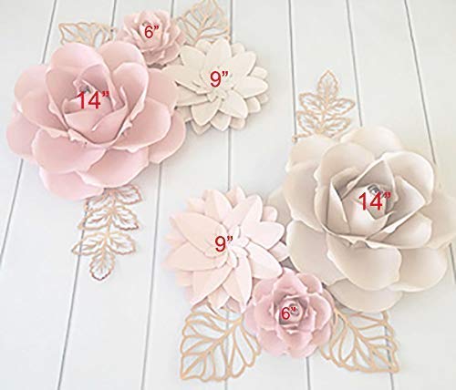 Bubbapaint 3d Paper Flower Decorations For Wall Backdrop For