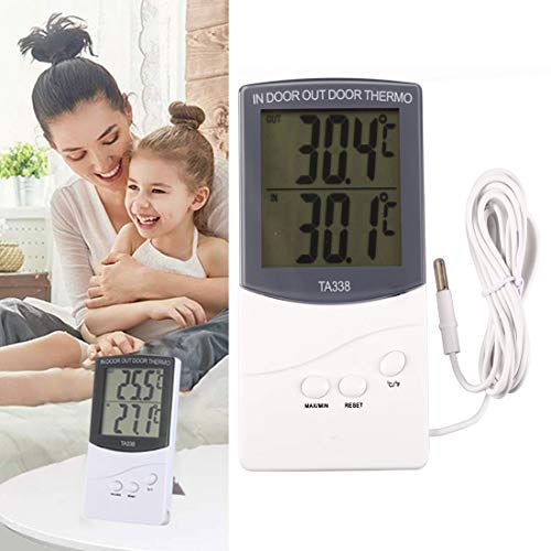 image for Generic Indoor Outdoor Thermometer High Precision Electronic LCD Doubl